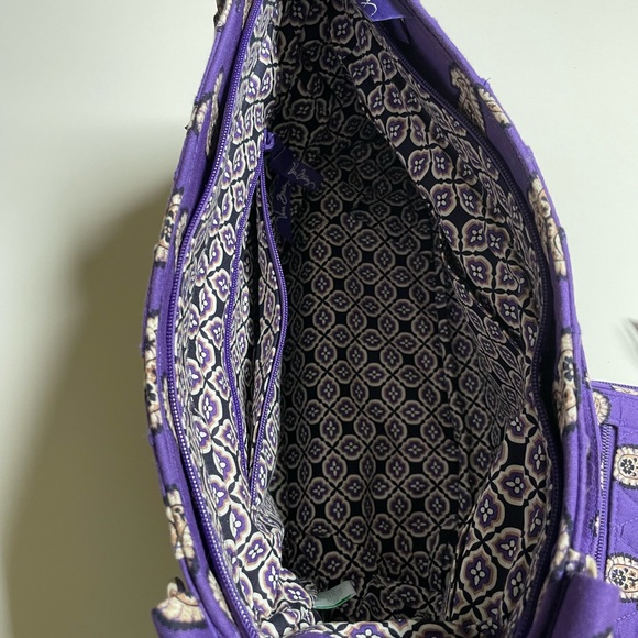 Vera Bradley Purple Paisley Shoulder Bag and Wallet - Picture 3 of 10